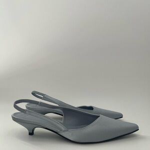 Loulou Studio De Saison Sulue Satin Slingback Pumps In Light Blue